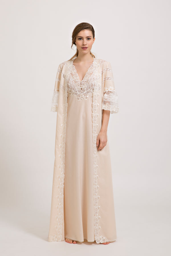 Adalynn - Mussola Cotton Robe - Dress - italian lingerie