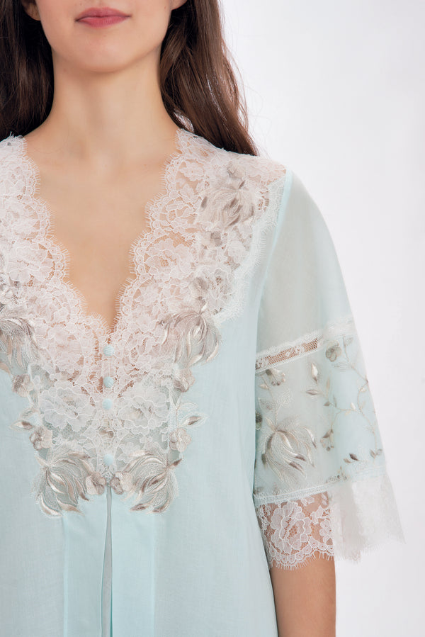 Mussola Cotton Robe - Robe - italian lingerie