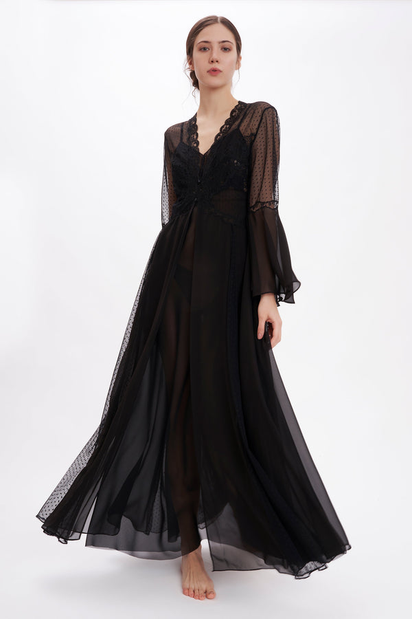 B2B - Silk Georgette Nightgown - Dress - italian lingerie