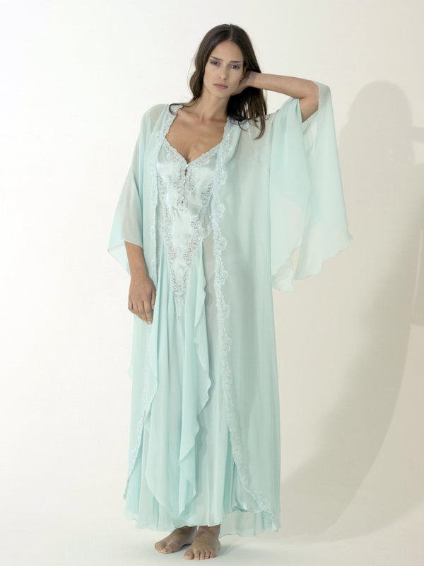 Long Silk Robe - Dress & Robe - italian lingerie