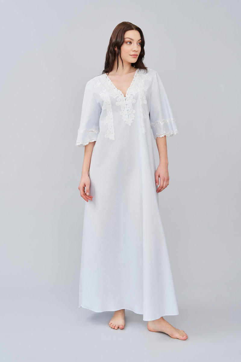 Agatea - Mussola Cotton Nightgown - Dress - italian lingerie