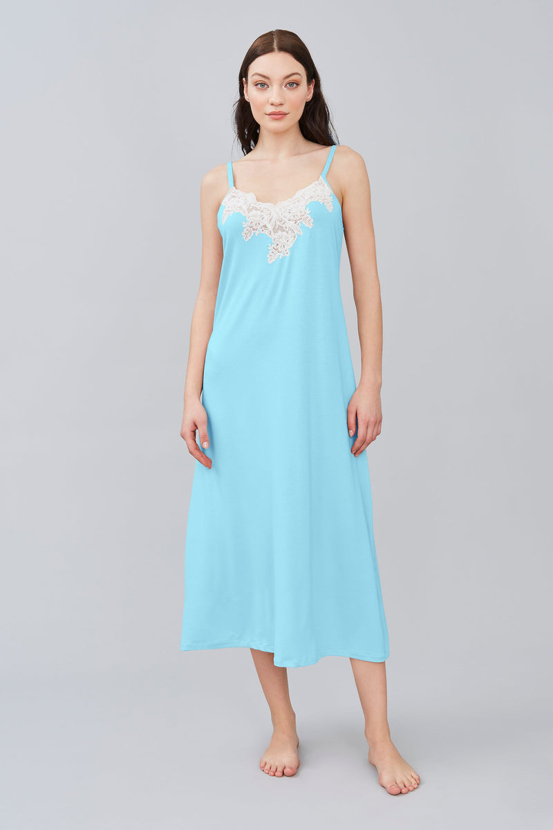 Viscose Jersey Long Nightgown - Dress - italian lingerie