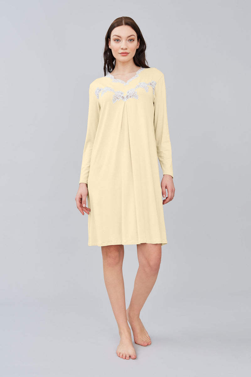 Viscose Jersey Short Nightgown - Dress - italian lingerie