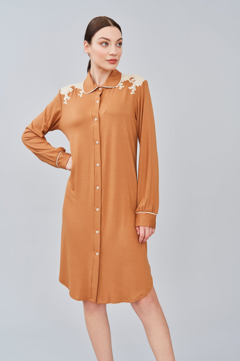 Viscose Jersey Short Nightgown – Flora Lastraioli Shop Online