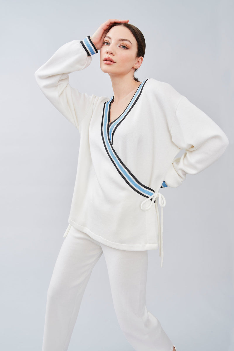 B2B - Knit Blend Criss Cross Tracksuit - Pyjama - italian lingerie