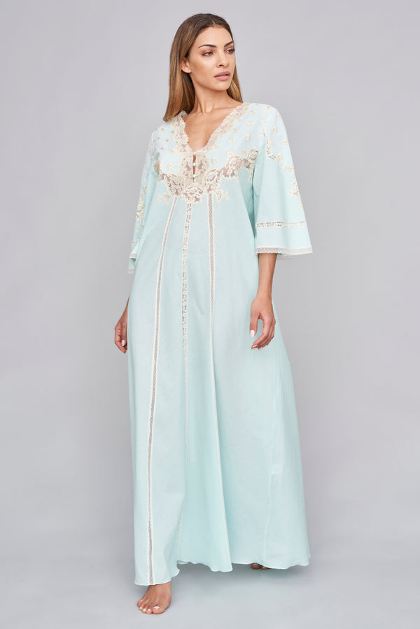 Lobelia - Mussola Cotton Nightgown - Dress - italian lingerie
