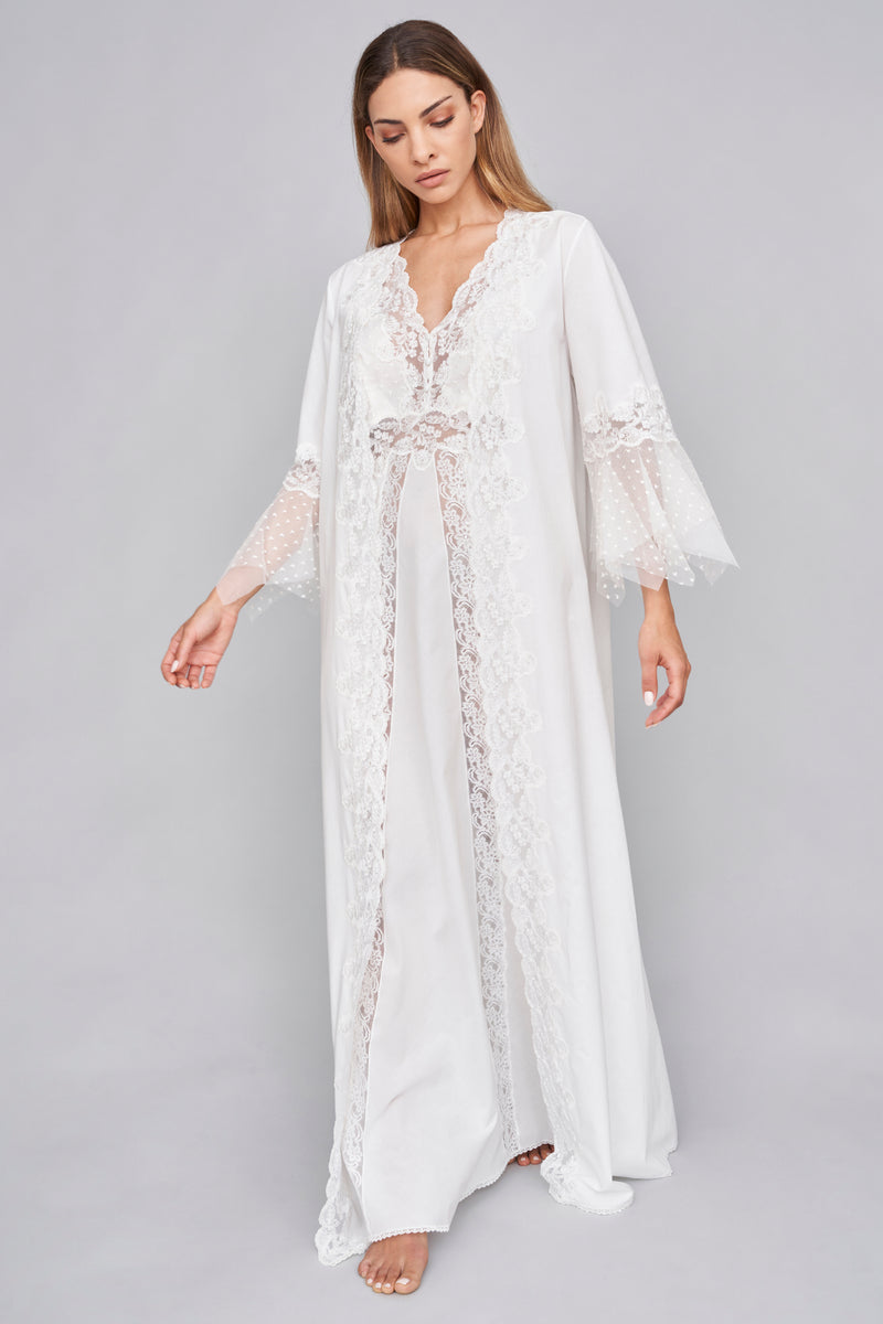 Ale - Mussola Cotton Robe - Dress - italian lingerie