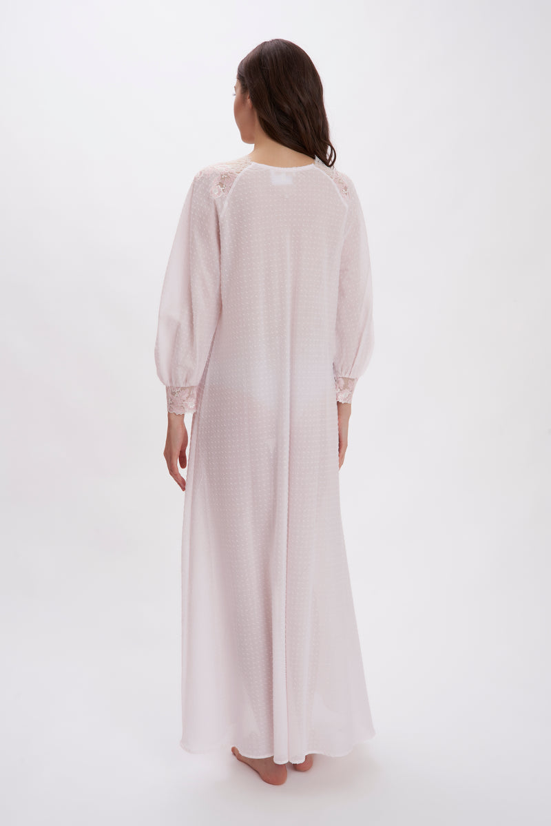Swing Pink - Mussola Cotton Nightgown - Dress - italian lingerie