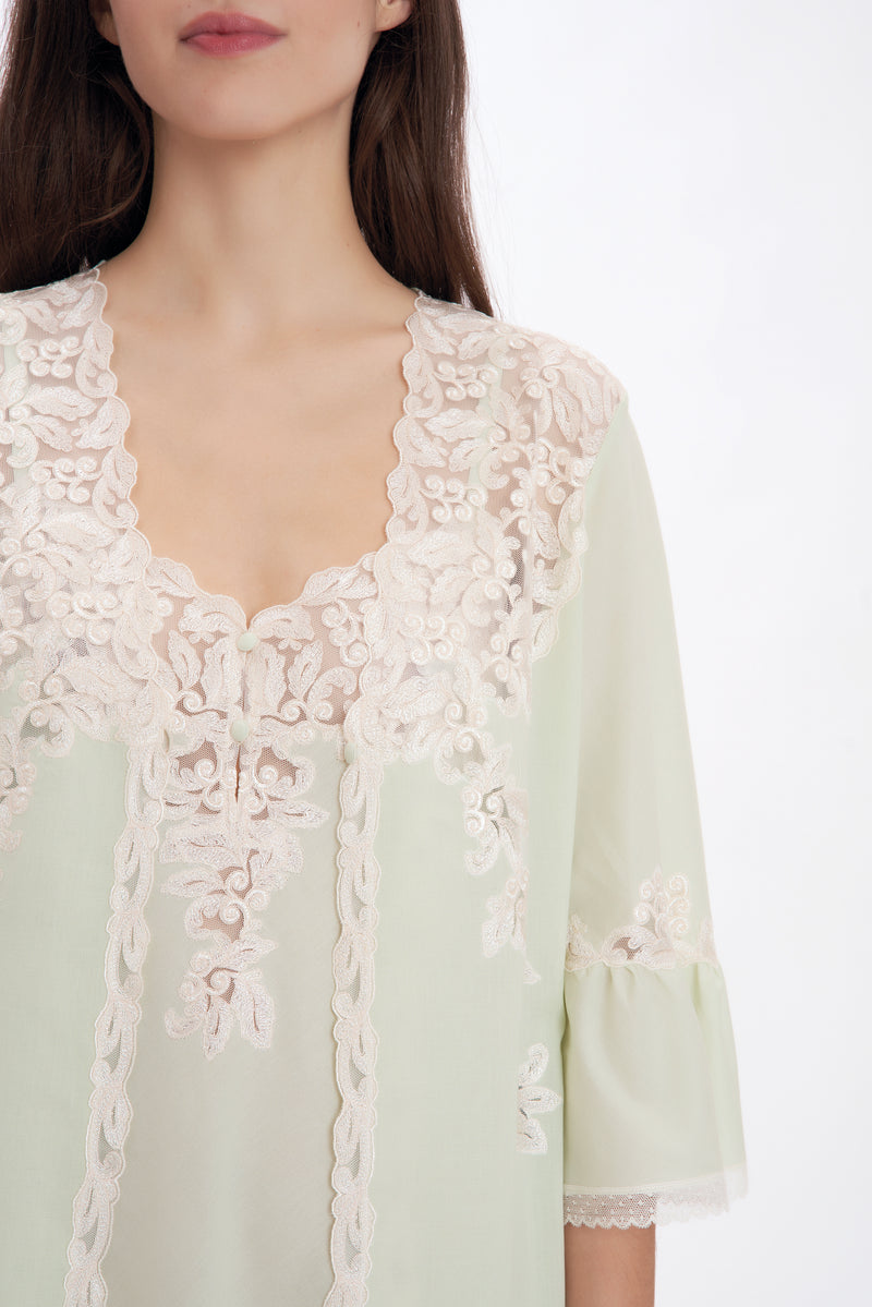 Mussola Cotton Nightgown & Robe