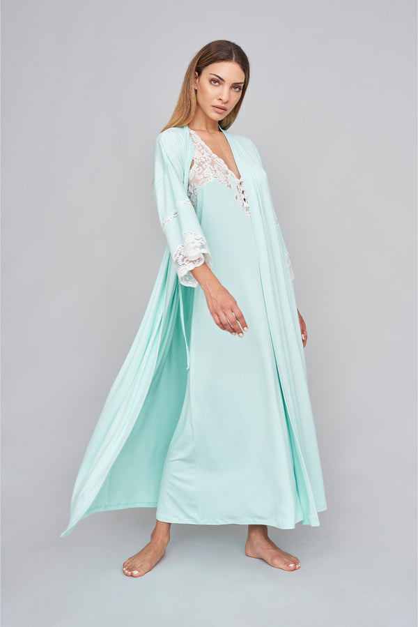B2B - Viscose Jersey Long Robe - Dress & Robe - italian lingerie
