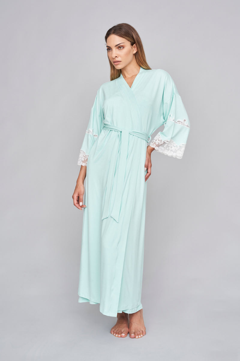B2B - Viscose Jersey Long Robe - Dress & Robe - italian lingerie