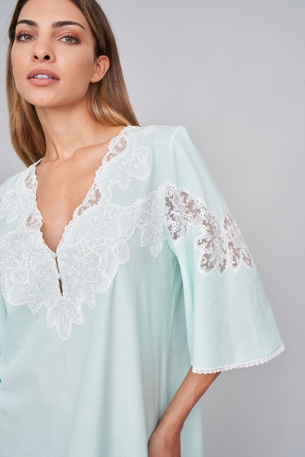 Surfinia - Mussola Cotton Nightgown - Dress - italian lingerie