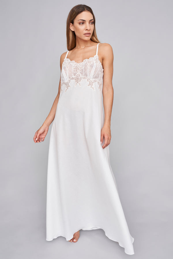 Misia - Mussola Cotton Nightgown - Dress - italian lingerie