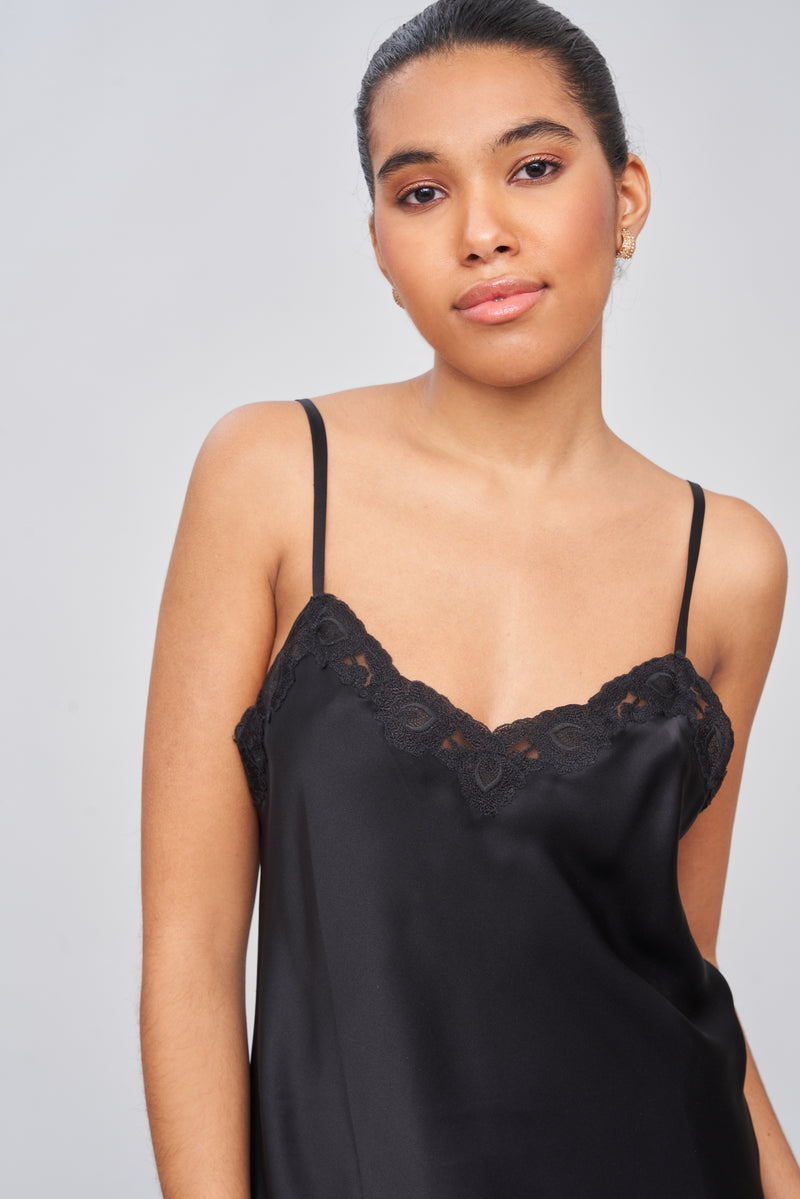 B2B - Silk Satin Short Nightgown