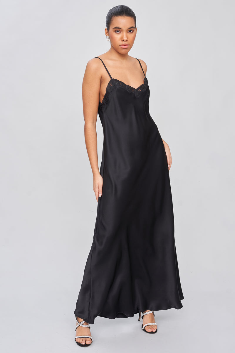Silk Satin Long Nightgown