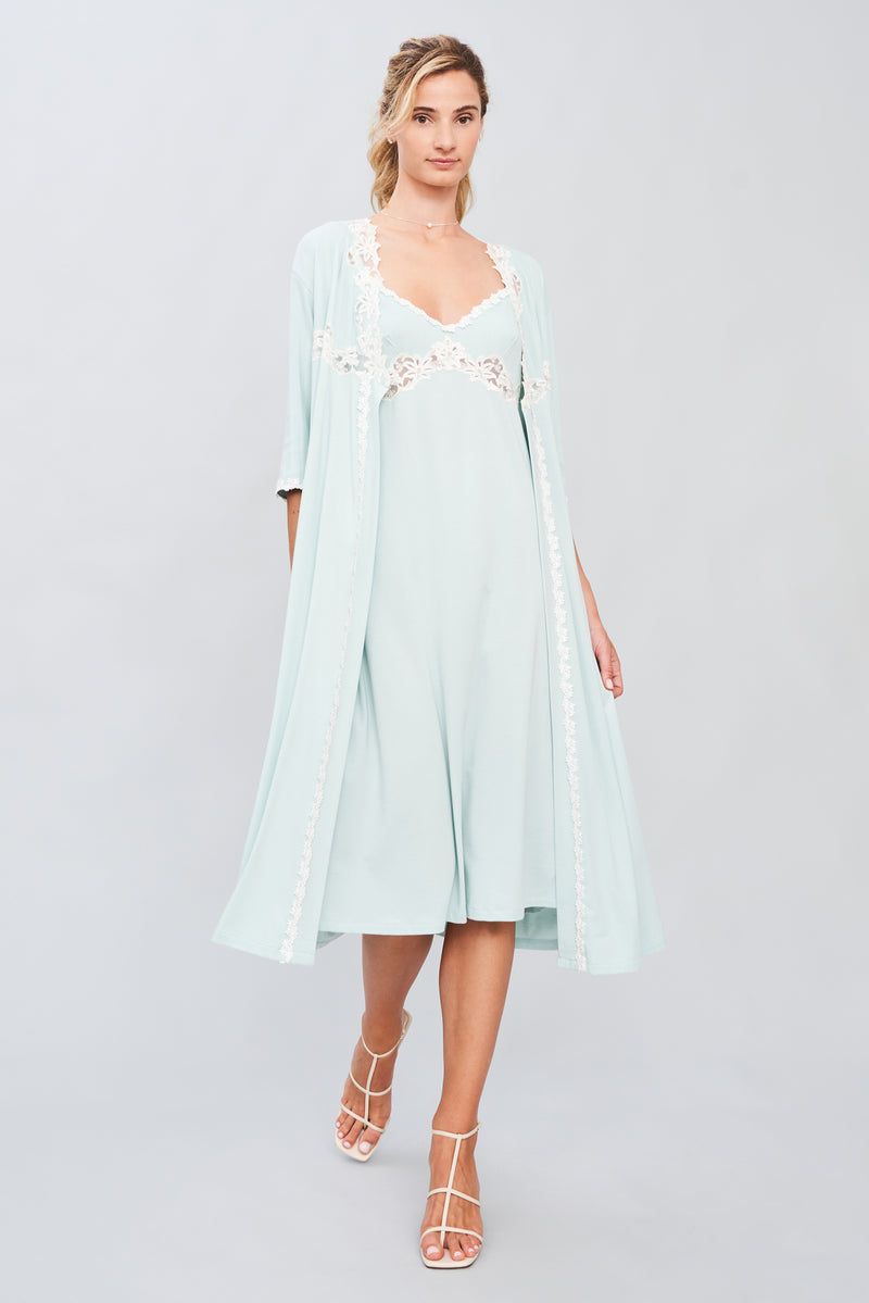 Dewdrop Serenade - Modal Short Robe