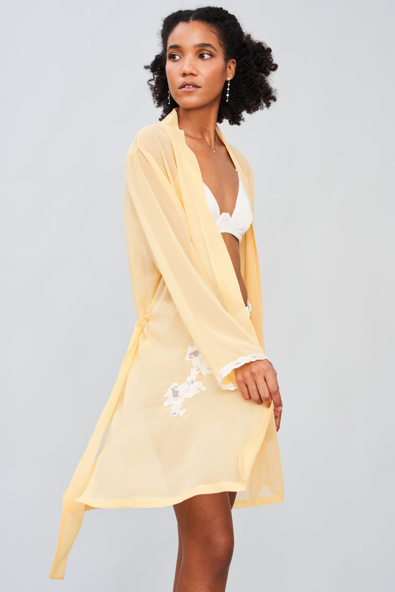 Mistral Serenade - Silk Georgette Short Robe