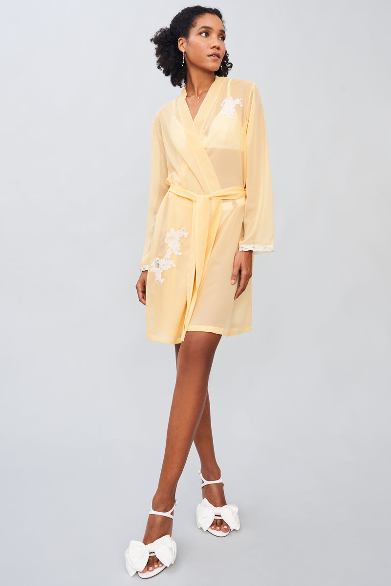 Mistral Serenade - Silk Georgette Short Robe