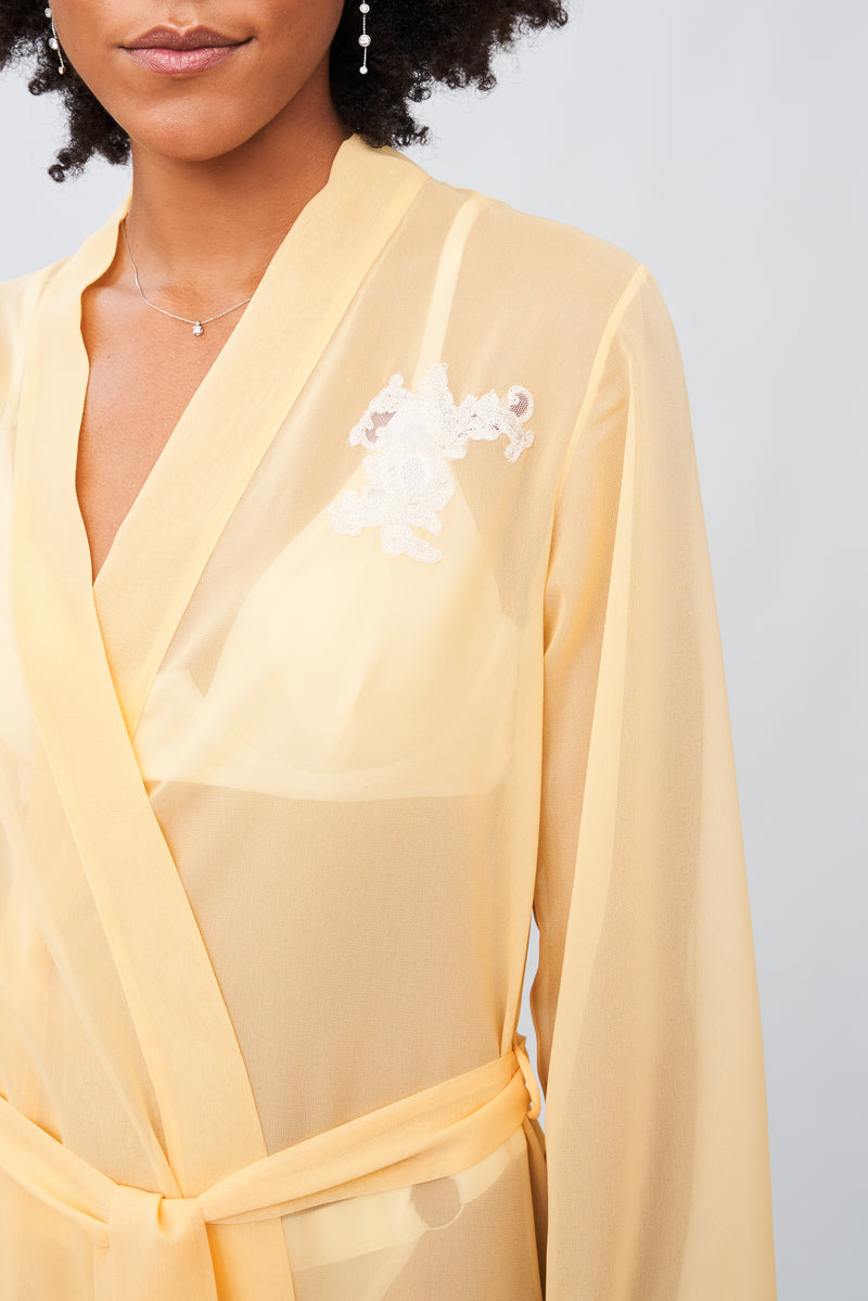 Mistral Serenade - Silk Georgette Short Robe