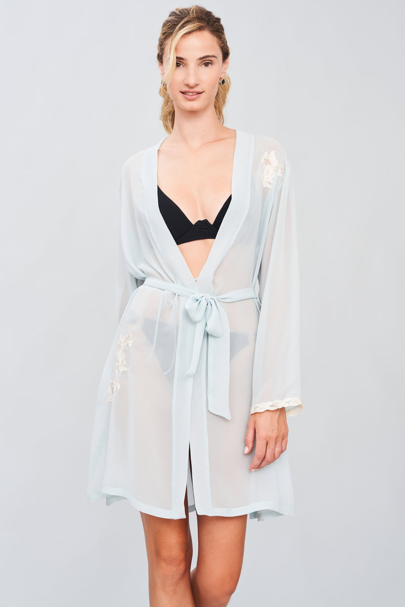 Mistral Serenade - Silk Georgette Short Robe