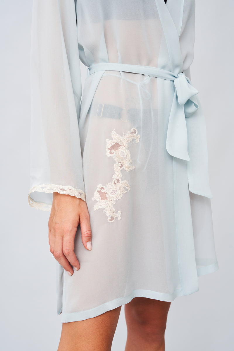 Mistral Serenade - Silk Georgette Short Robe