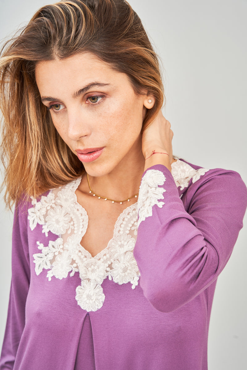 Viscose Jersey Short Nightgown