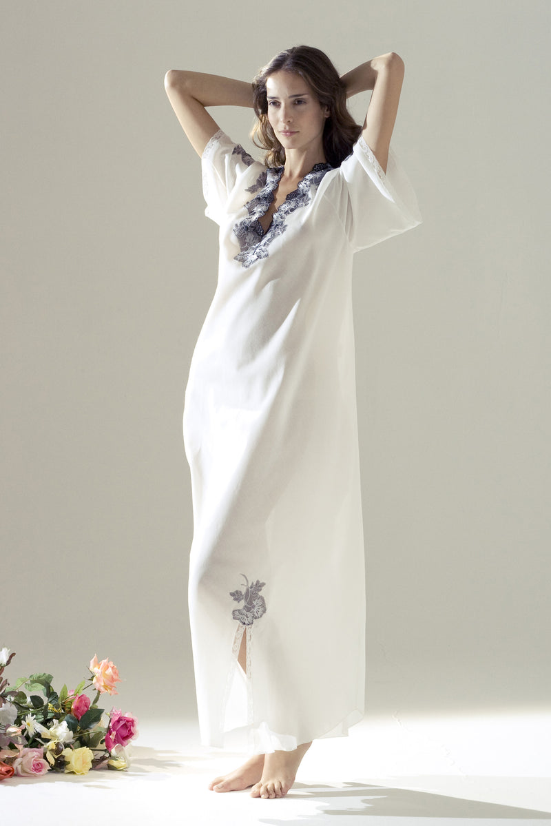Lara - Cotton Nightgown - Dress - italian lingerie