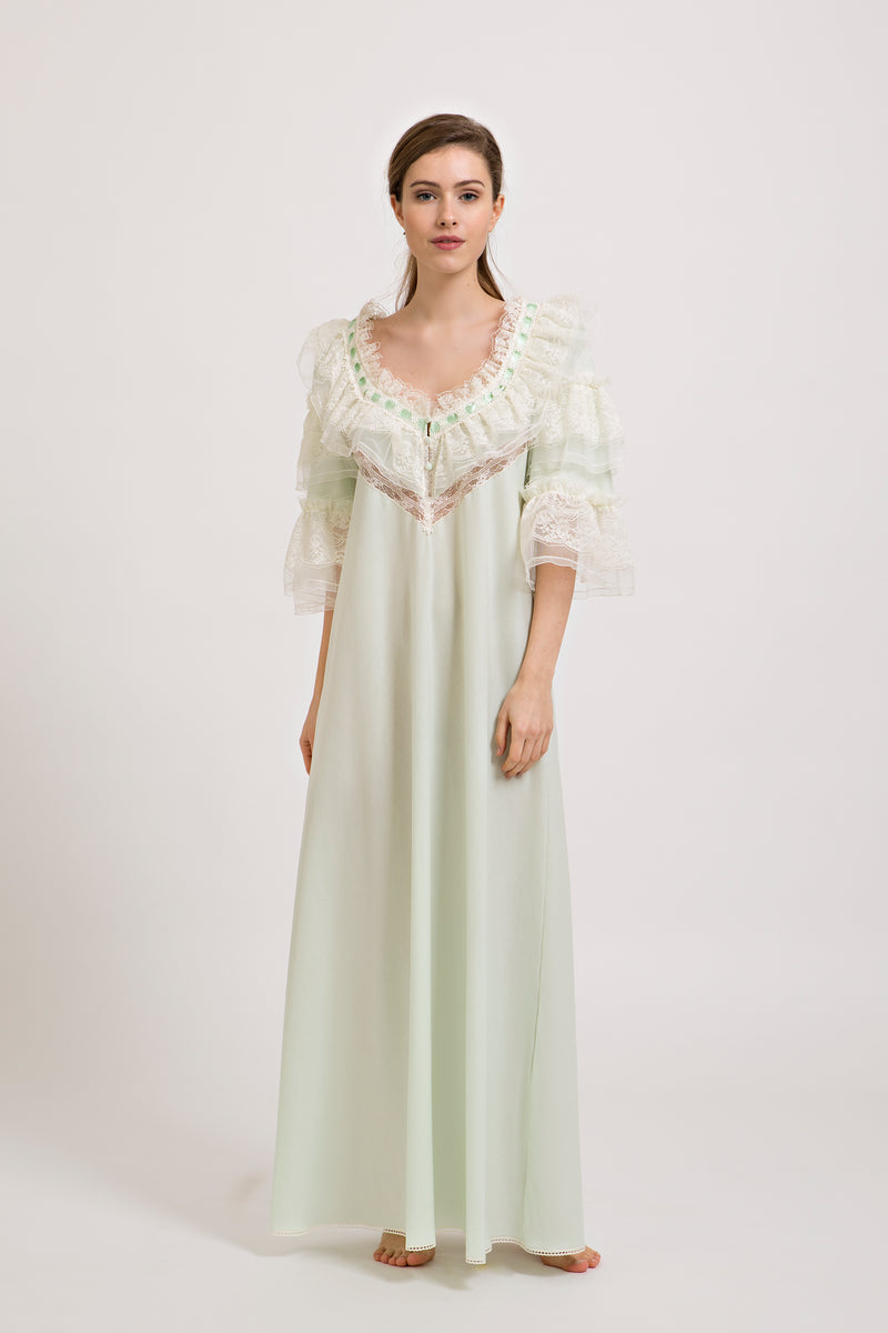 B2B - Mussola Cotton Nightgown - Dress - italian lingerie