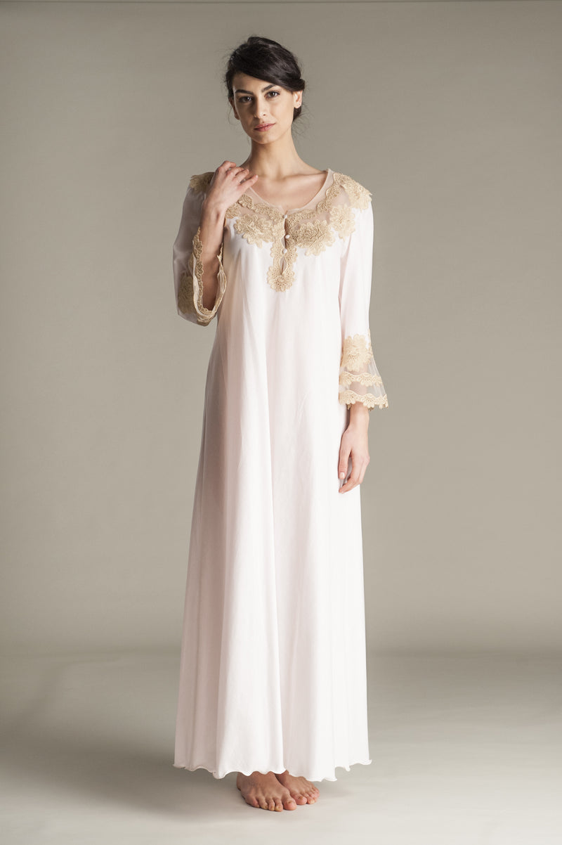 B2B - Mussola Cotton Nightgown - Dress - italian lingerie