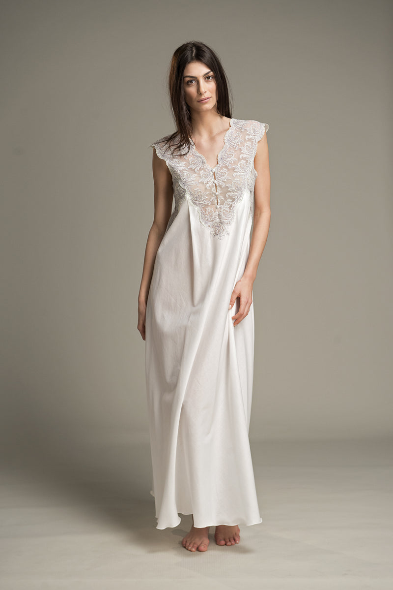 B2B - Mussola Cotton Nightgown - Dress - italian lingerie
