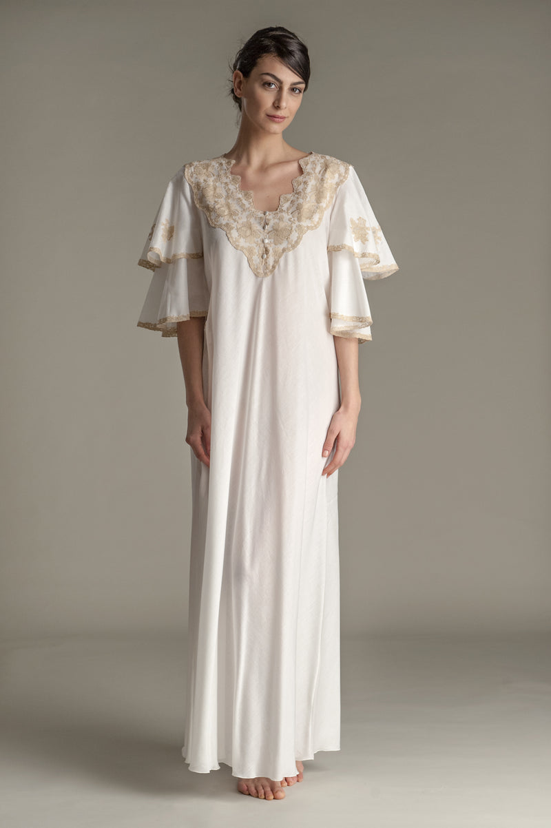 B2B - Mussola Cotton Nightgown - Dress - italian lingerie