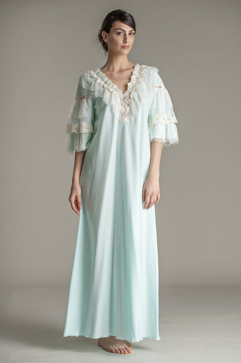 B2B - Mussola Cotton Nightgown - Dress - italian lingerie