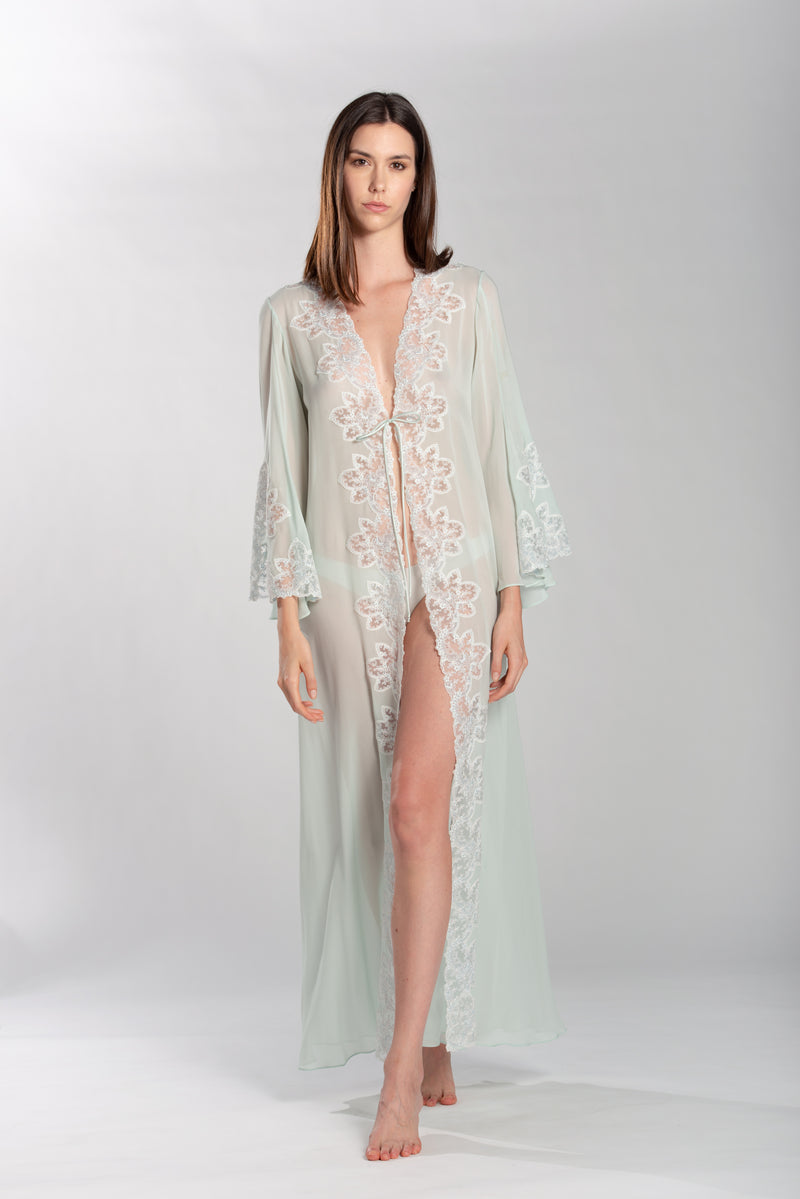 B2B - Silk Satin Robe - Robe - italian lingerie
