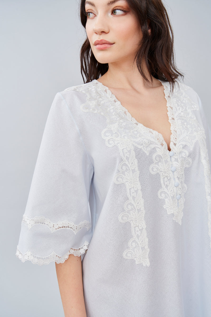 B2B - Mussola Cotton Nightgown - Dress - italian lingerie