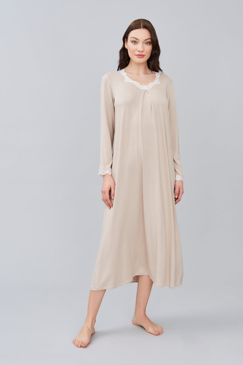 B2B - Viscose Jersey Long Nightgown - Dress - italian lingerie