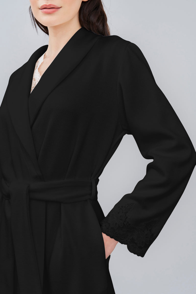 B2B - Knit Blend Short Robe - Robe - italian lingerie