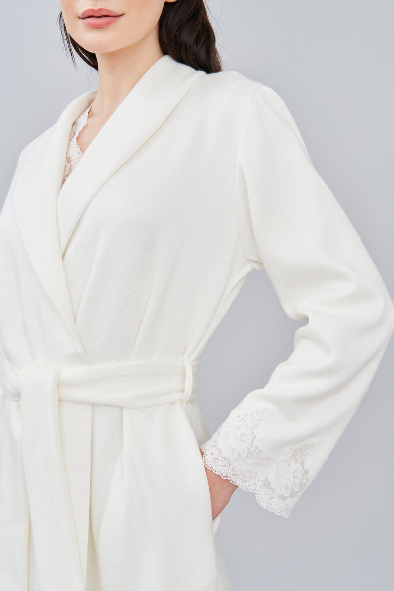 B2B - Knit Blend Short Robe - Robe - italian lingerie