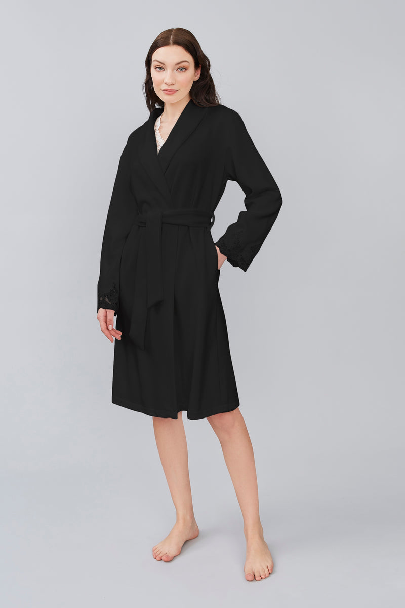B2B - Knit Blend Short Robe - Robe - italian lingerie