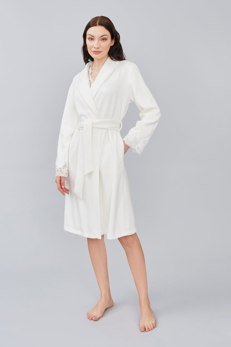 B2B - Knit Blend Short Robe - Robe - italian lingerie