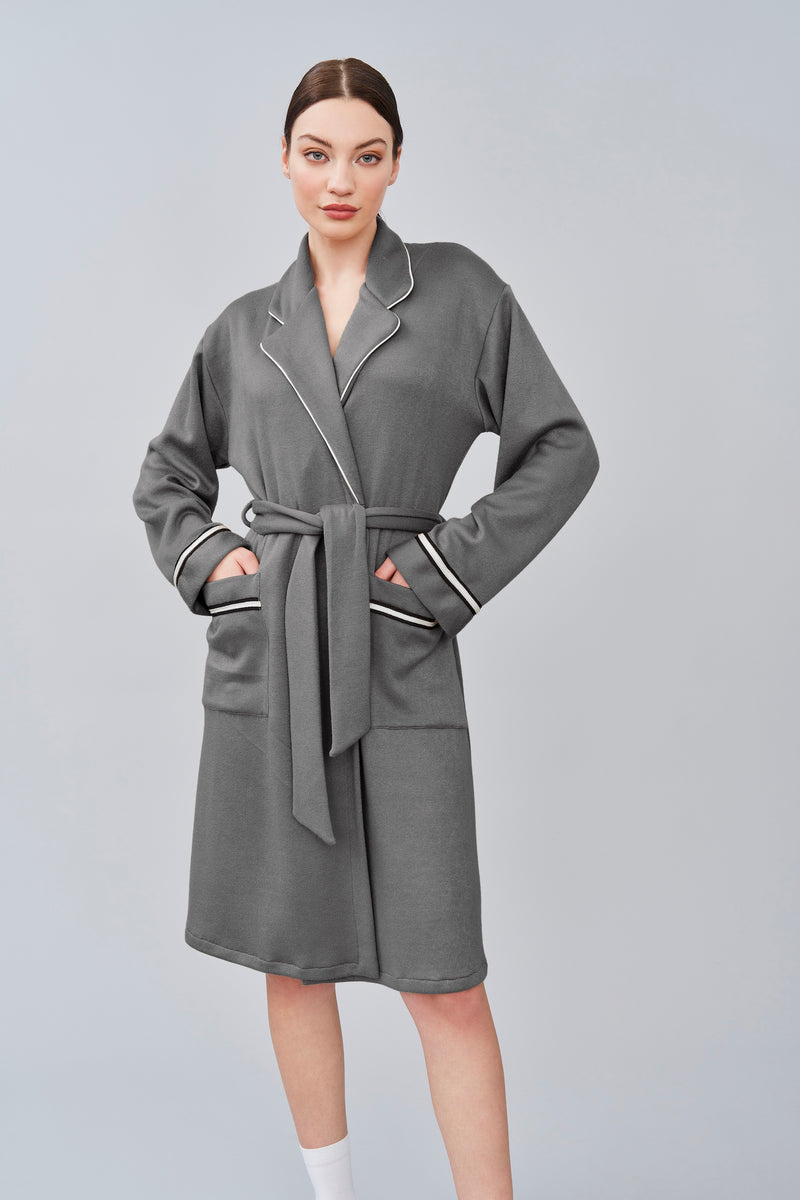 B2B - Knit Blend Short Robe - Robe - italian lingerie