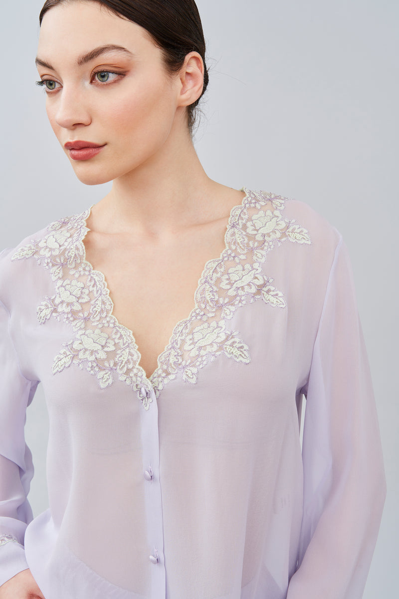 B2B - Silk Georgette Pyjama - Pyjama - italian lingerie