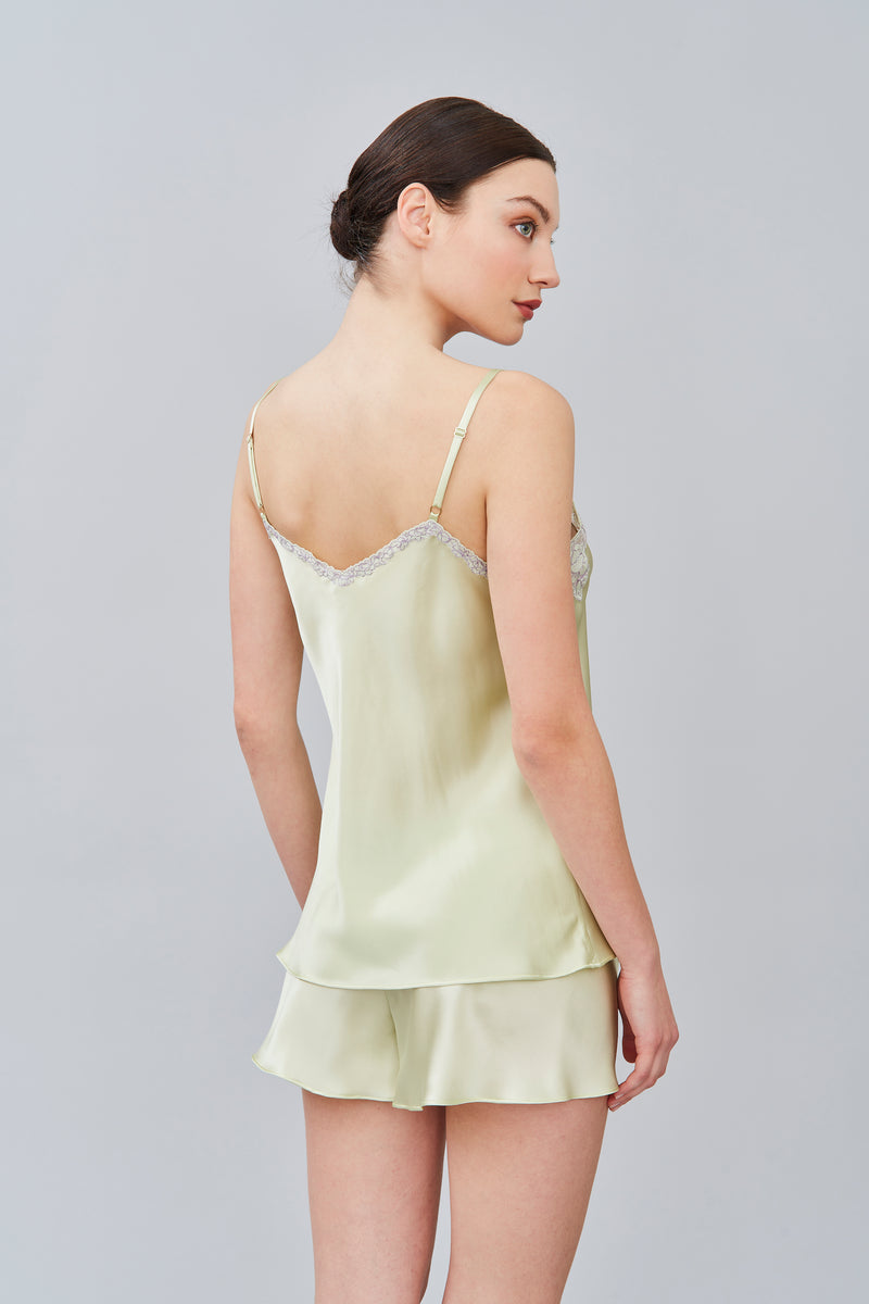 B2B - Silk Satin Top & Shorts - Pyjama - italian lingerie