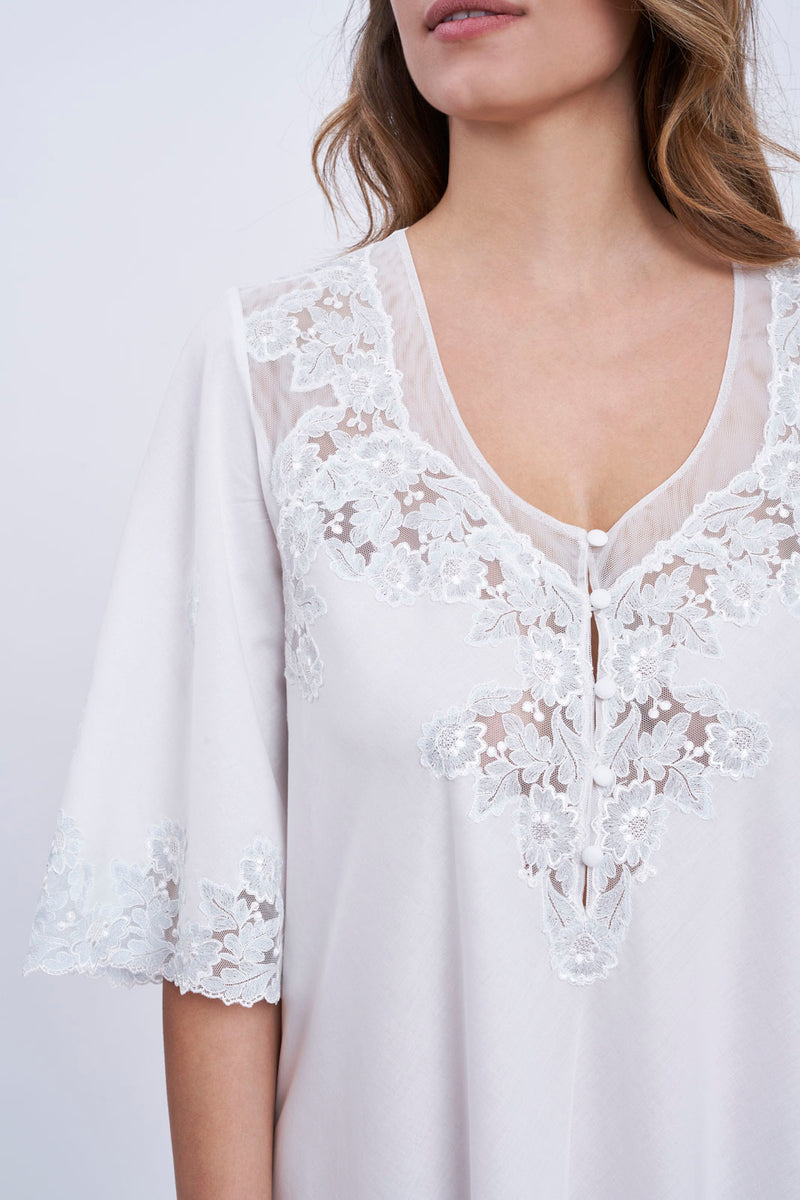 Cotton Nightgown - Dress - italian lingerie