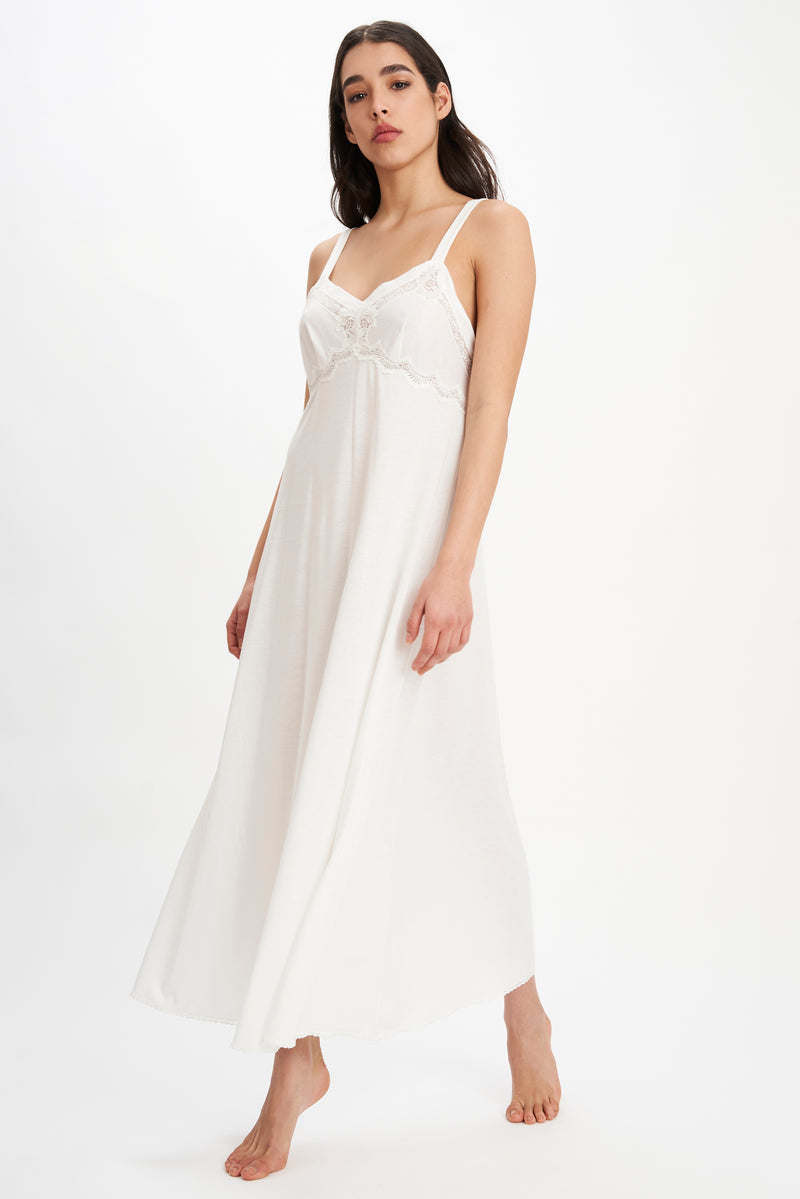 B2B - Cotton Jersey Long Nightgown - Dress - italian lingerie