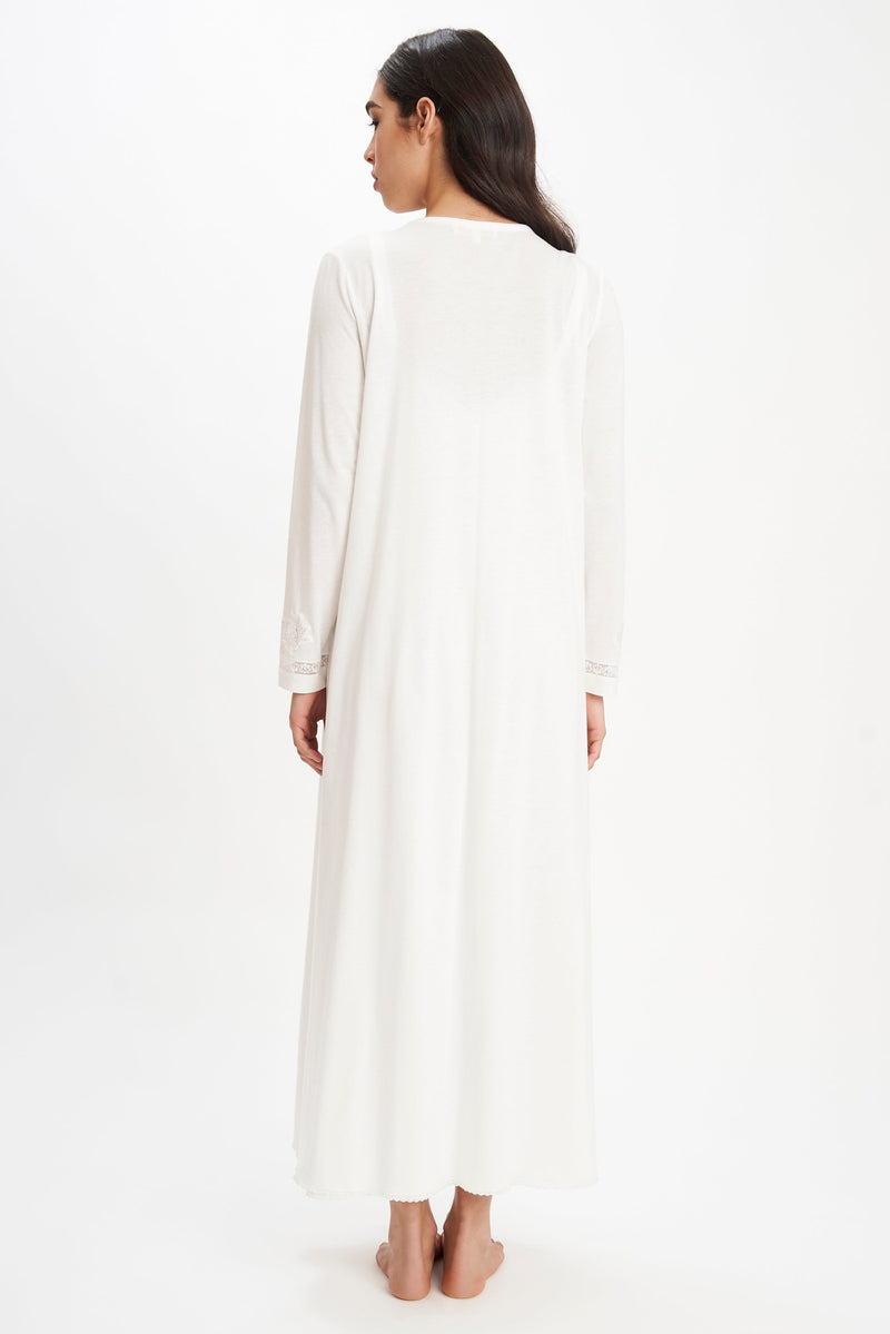 B2B - Cotton Jersey Long Robe - Robe - italian lingerie