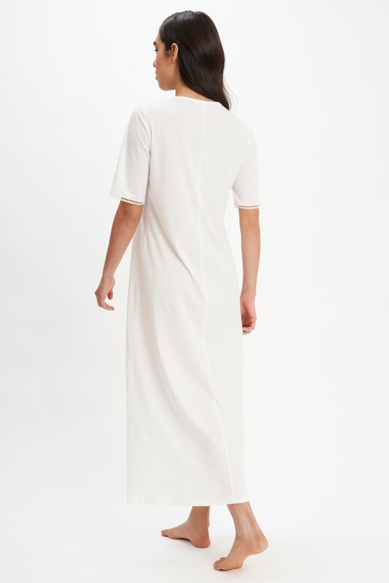 B2B - Cotton Jersey Long Nightgown - Dress - italian lingerie