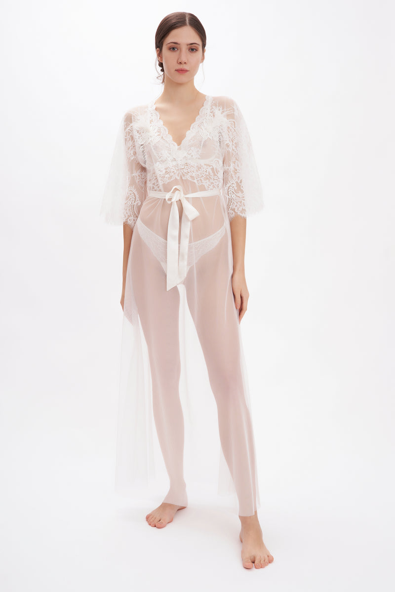 B2B - Tulle Kaftano Feathers - Dress - italian lingerie