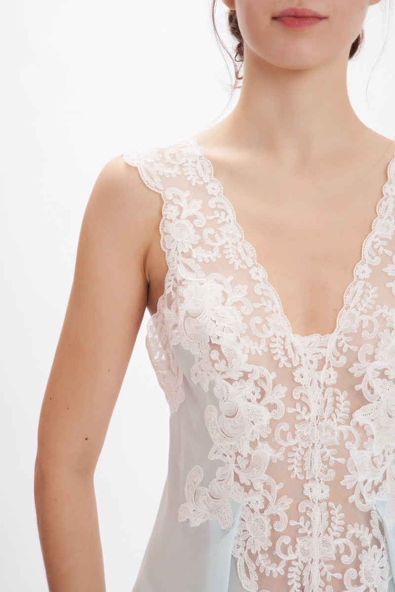 B2B - Silk Georgette Nightgown - Dress - italian lingerie