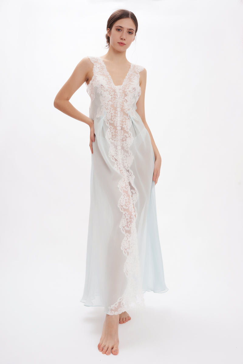 B2B - Silk Georgette Nightgown - Dress - italian lingerie