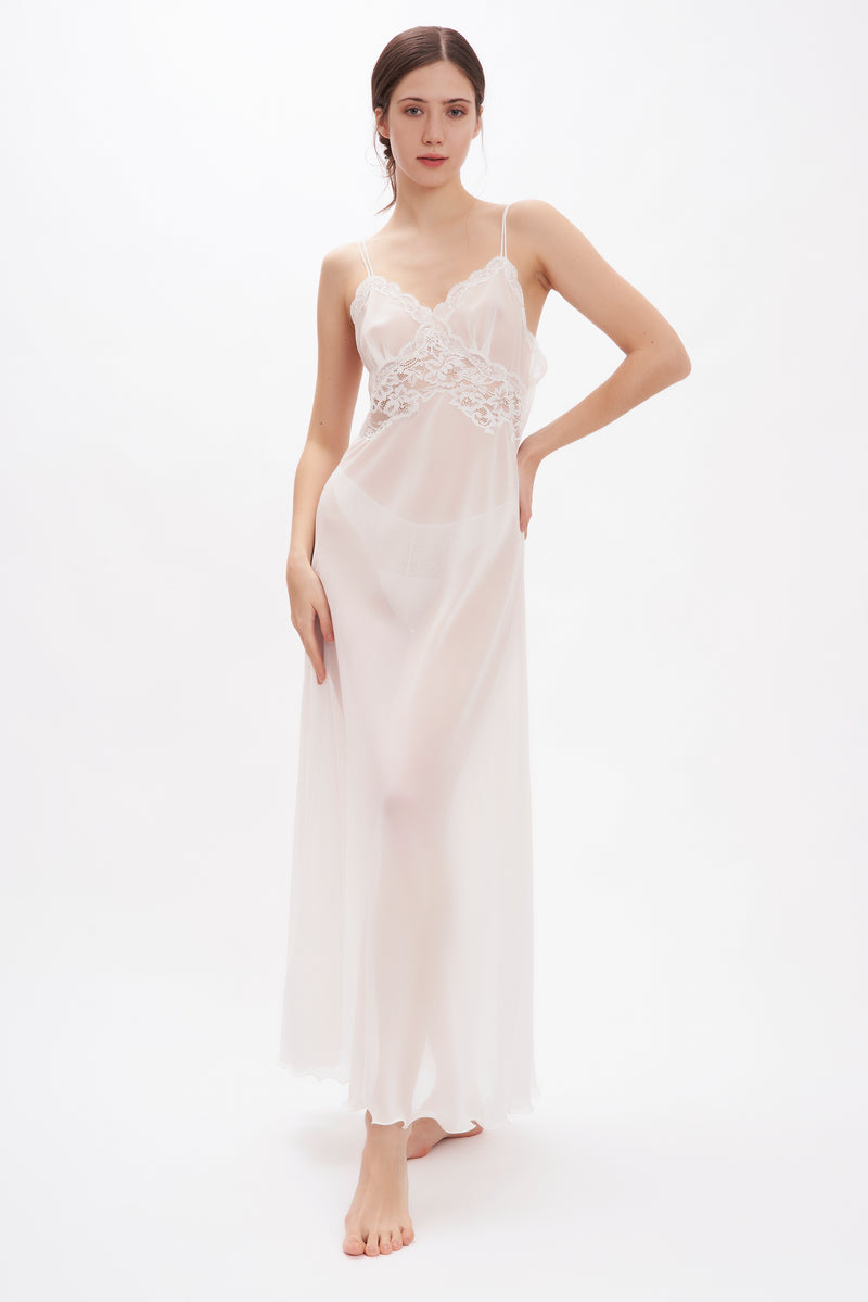 B2B - Silk Georgette Nightgown - Dress - italian lingerie
